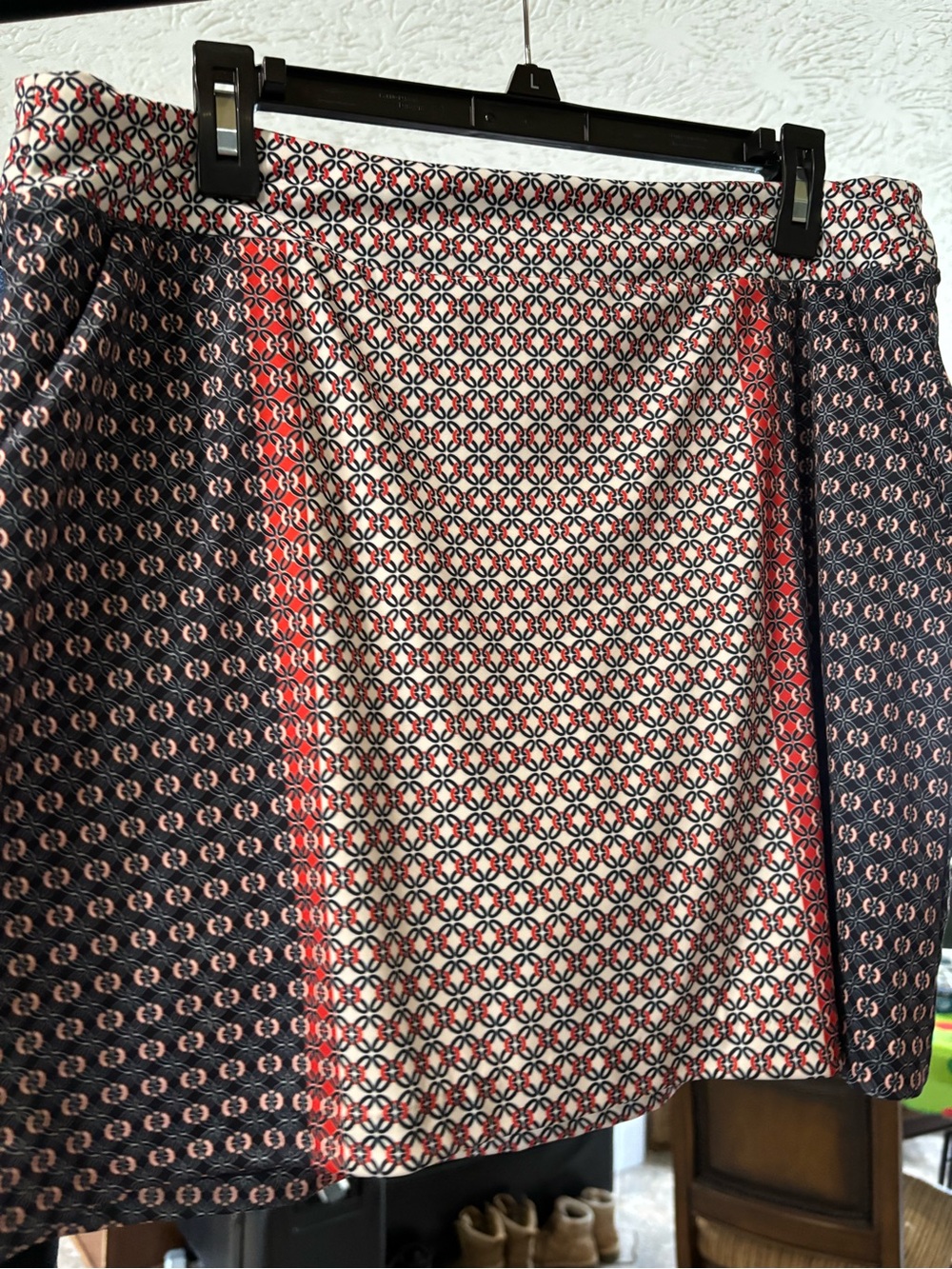 Greg Norman Collection Skort in Navy, Cream & Red